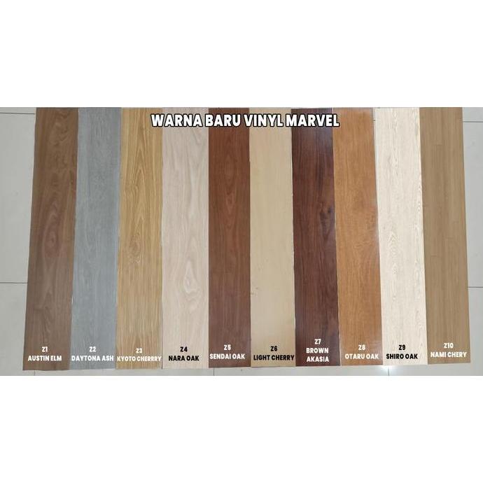 Lantai Kayu Vinyl Marvel 2Mm Stiker - Khusus Bandung - Karpet Vinil