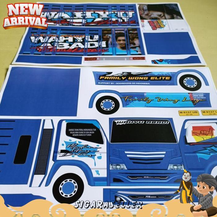 Pola Stiker Miniatur Truk Oleng Ukuran Besar