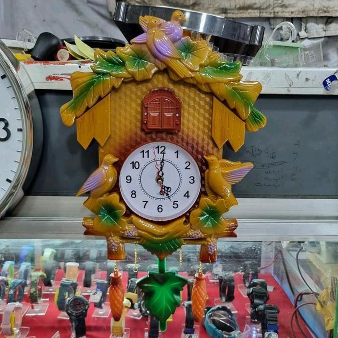 TERBARU - jam dinding klasik burung kikuk dan bandulan bergoyang burung Mesin sweep