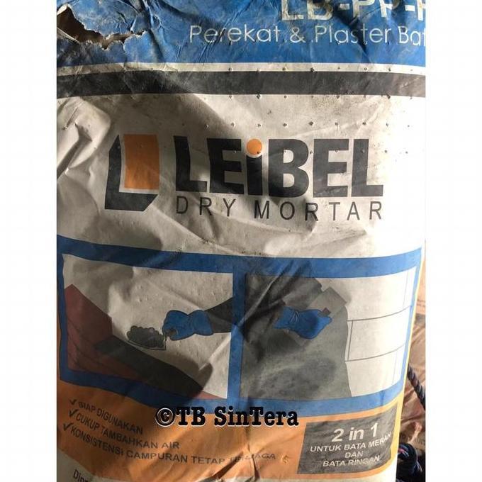 Leibel Semen Mortar Perekat Plester Bata Ringan 50 Kg Hebel Lb-Pp-R