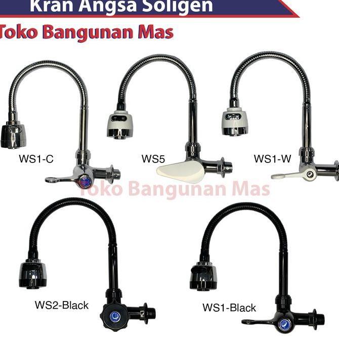 NEW KRAN ANGSA FLEXIBEL SOLIGEN WS5 / KRAN BAK CUCI PIRING PUTAR SOLIGEN ORI