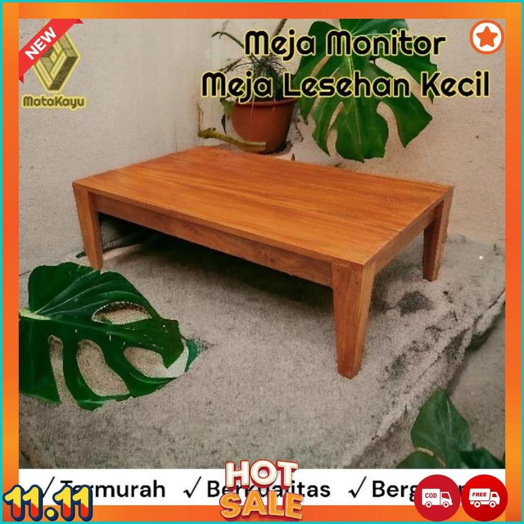 Meja Lesehan Kecil 40 - 45 X 20  Cm Meja Monitor Kayu Meja Coffee Table [M1]