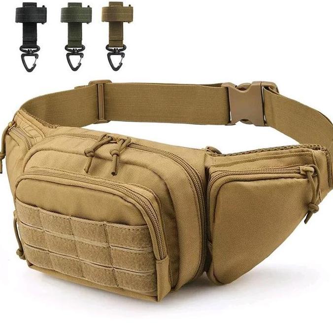 NEW TAS PINGGANG PRIA WAIST BAG TACTICAL IMPORT ORI