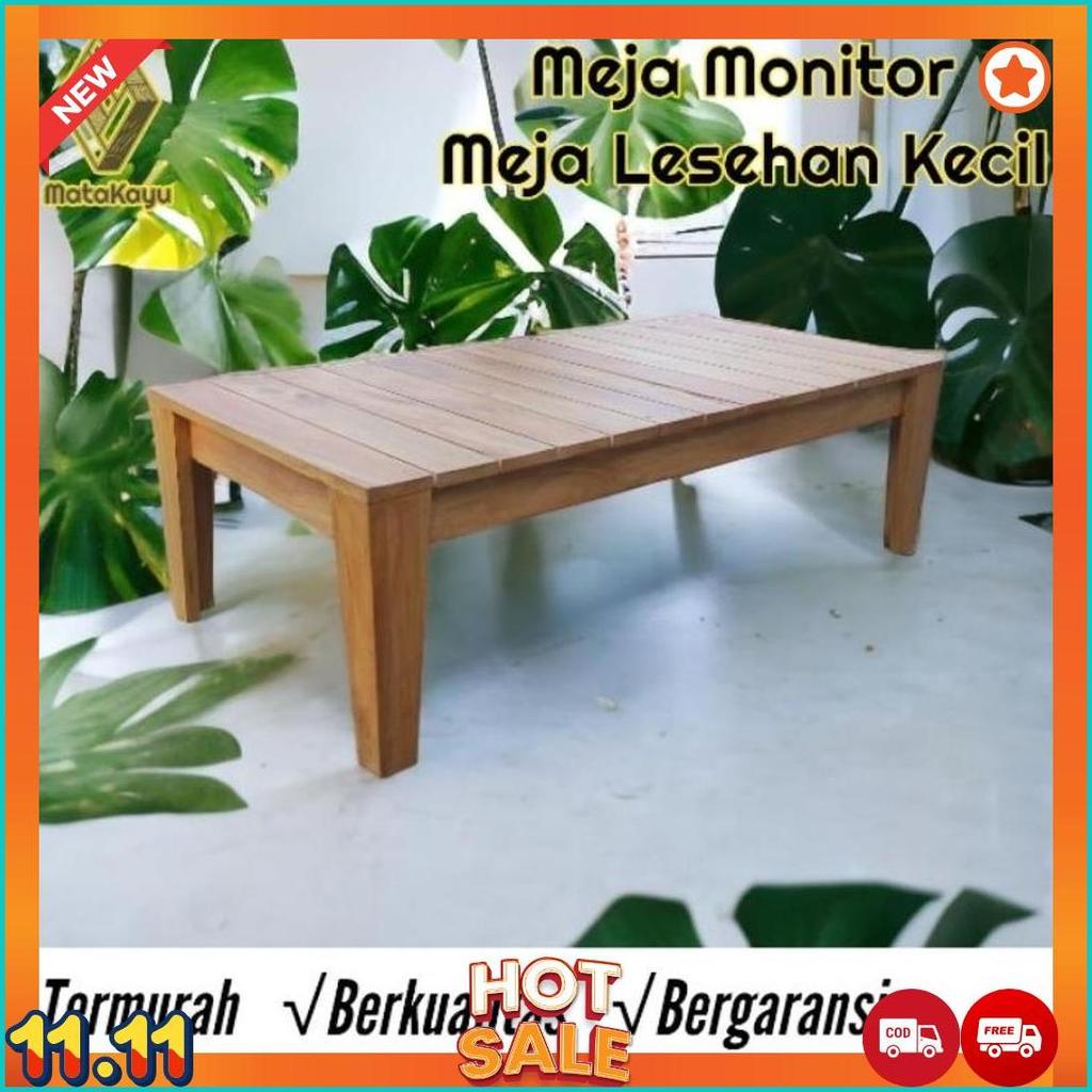 Meja Lesehan Kecil 40 - 45 X 20 Cm Meja Monitor Kayu Meja Coffee Table [M1]