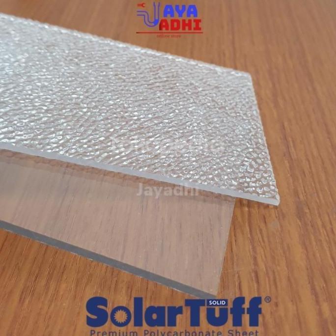 TERLARIS Solartuff 3mm ECERAN / LEMBARAN / Per POTONG - Solar Flat Atap Bening Transparan Impralon g