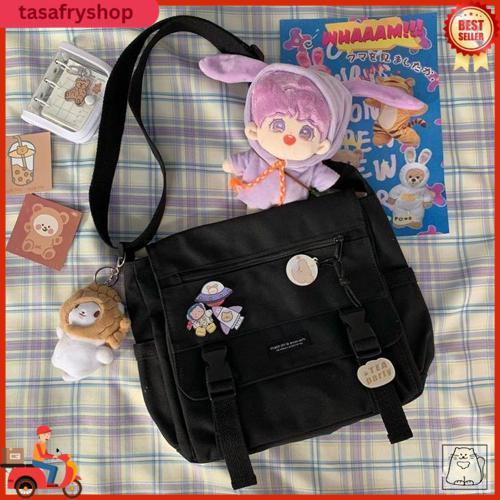 Ready  Hot  Cod (Free Gift) Tas Sekolah Sma Wanita Tas Selempang Bahu Wanita Tas Kanvas  Berkapasita