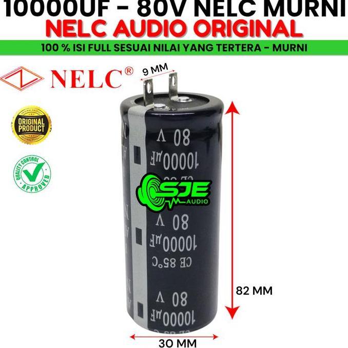 CAPASITOR ELKO 10000 UF 80 V NELC MURNI ASLI ELCO NELC 10000UF 80V ELKO CAPASITOR KAPASITOR 10000UF 