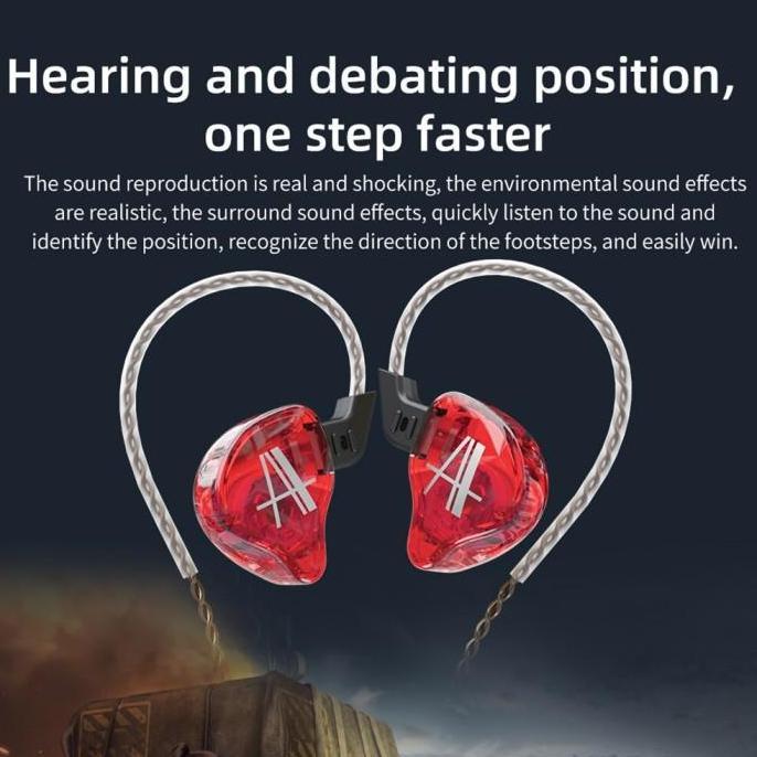 [KZ Official Store] CCA CA2 with Mic In Ear Earphone Extra Bass