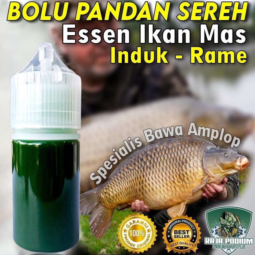 Essen Aroma BOLU PANDAN SEREH Khusus Ikan Mas Paling Gacor 30ml, Essen Ikan Mas Babon Rame Diskon