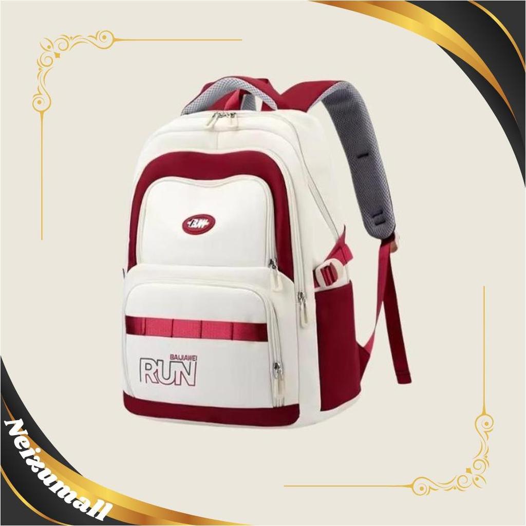Ransel Anak Sekolah RUN Murah Free Bonus Botol Jam Tangan Nano Spray Dan Gantungan Lucu Cute Bisa CO
