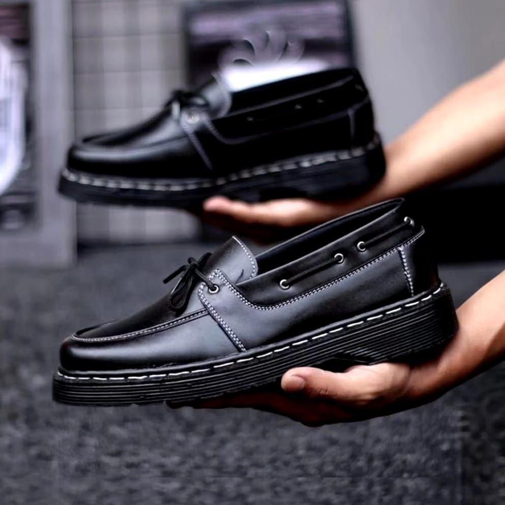 NEW DEALS sepatu loafers docmart pria sepatu loafer pria bertali
