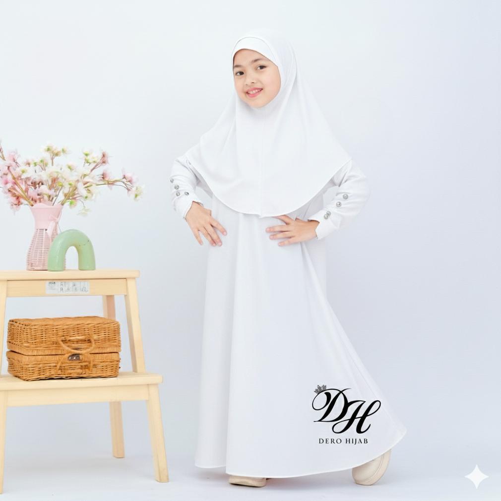 NEW DEALS Abaya Set - Gamis Anak Perempuan Usia 1 - 12 Tahun
