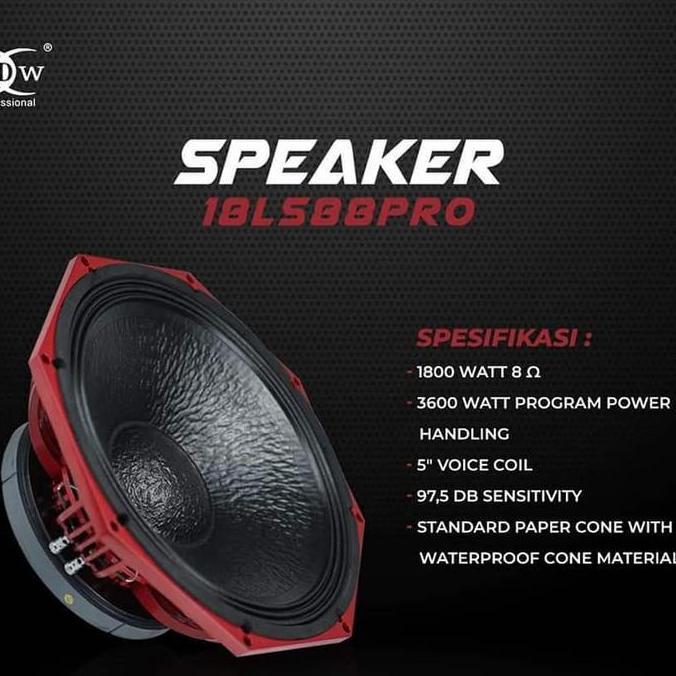 TERLARIS KOMPONEN SPEAKER RDW 18LS88PRO ORINAL