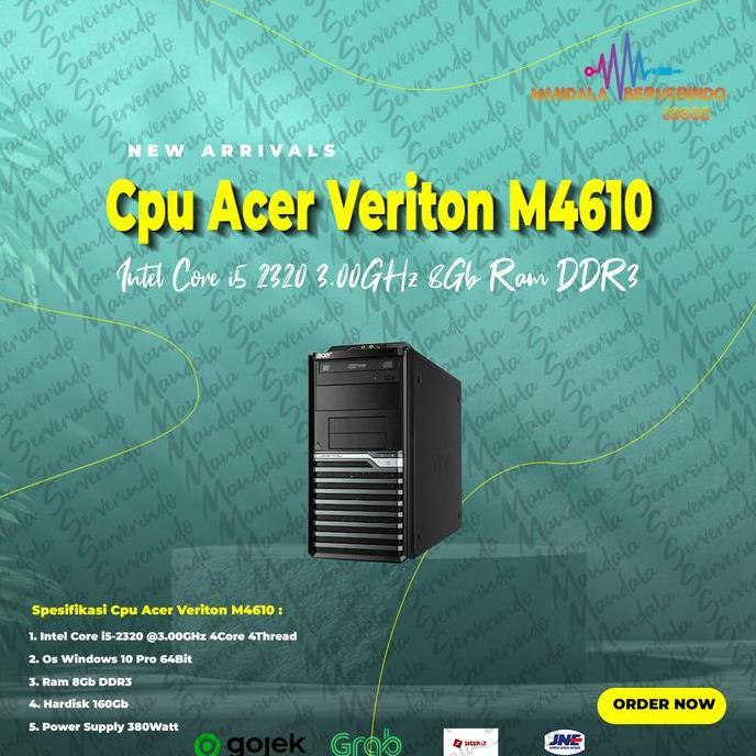 Cpu Acer Veriton M4610 Intel Core i5 2320 3.00GHz 8Gb Ram DDR3