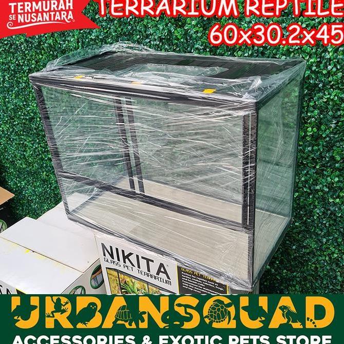 alwibarkah - [cargo] terrarium nikita m 39.5x25x35.5cm sulcata aldabra redfoot iguana bp bd