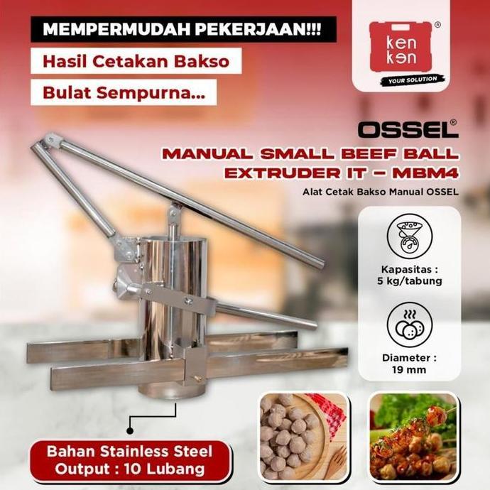 Ossel Alat Cetak Bakso Cetak Pentol Cetak Baso Manual 10 Lubang Ossel