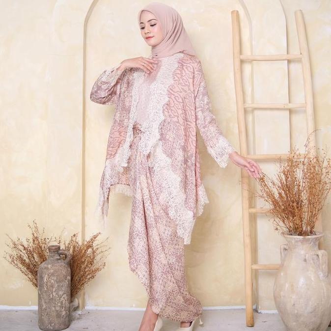 Yasmine Outer Batik Viscose Set (Outer & Rok Lilit)