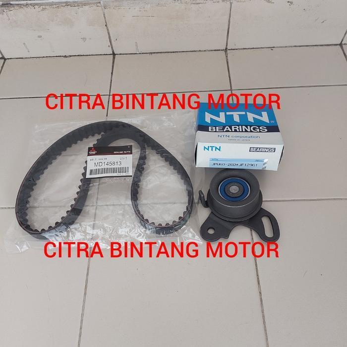 Teming Timing Belt Bel Bearing Bering Tensioner Teming Timing Belt Bel Set Sabuk Mesin Set Mitsubish