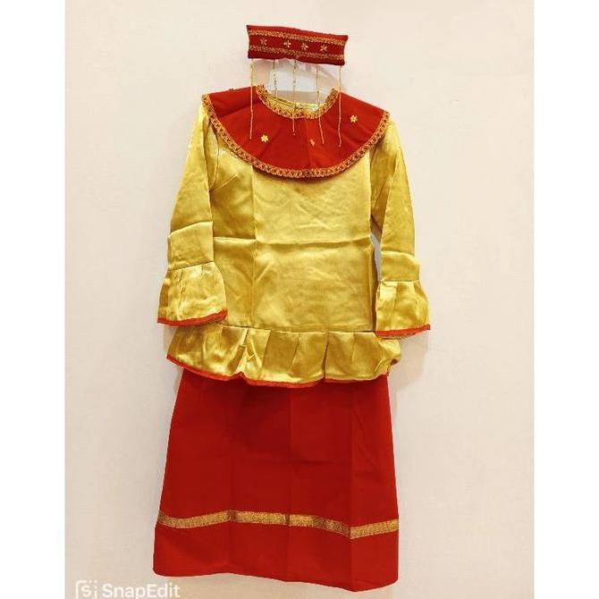 Baju Adat Betawi Cadar Anak Cewe Perempuan TK SD NS