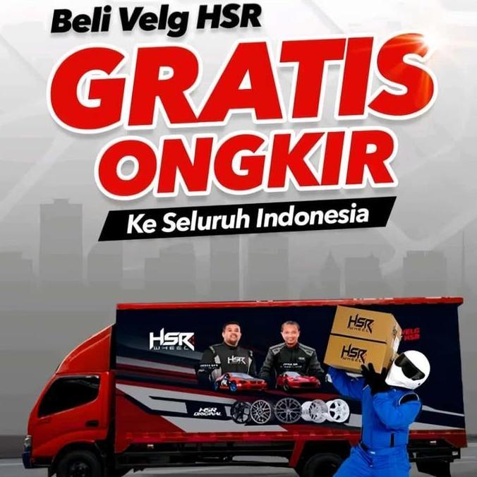 Sale Velg Black Chrome Hsr Rai S3 Ring 16 Lebar 7 Spek Rata Body , Velg Hsr Rai S3 Warna Black Chrom
