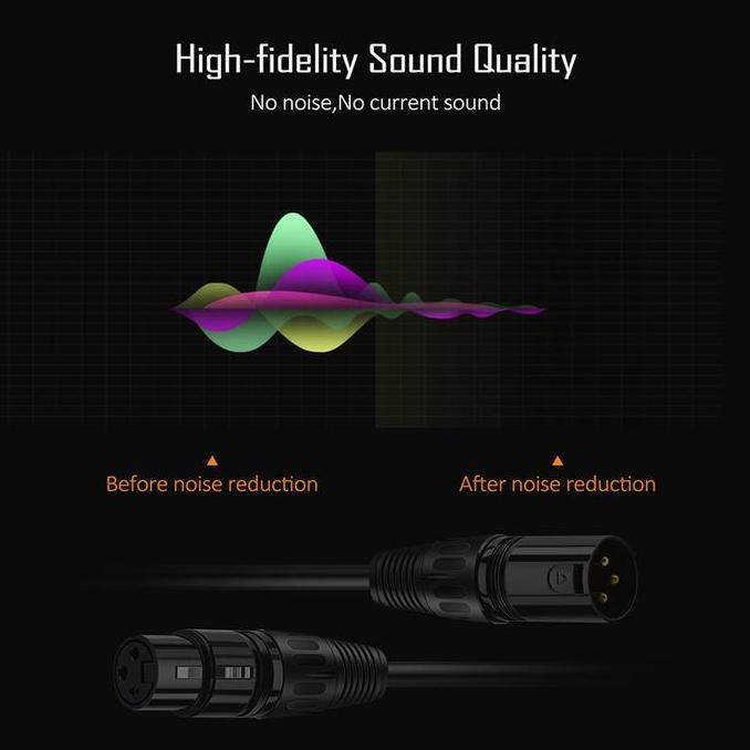 CABLETIME Kabel Aux Audio Microphone XLR Male to Female