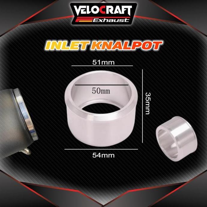 Promo Velocraft Inlet Knalpot Adaptor Converter Konventer Knalpot 50Mm 54Mm