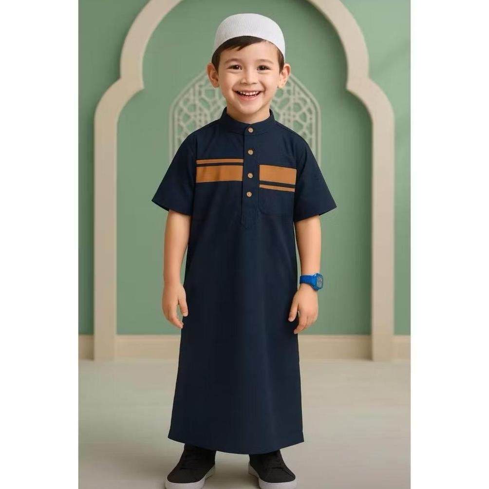 limited baju gamis anak laki-laki / koko muslim model  jubah anak laki-laki 1-10 tahun
