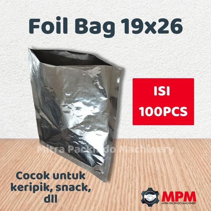 Alumunium Full Foil Bag U 19x26 20x26 Kemasan Kripik 19 20 x 26 cm