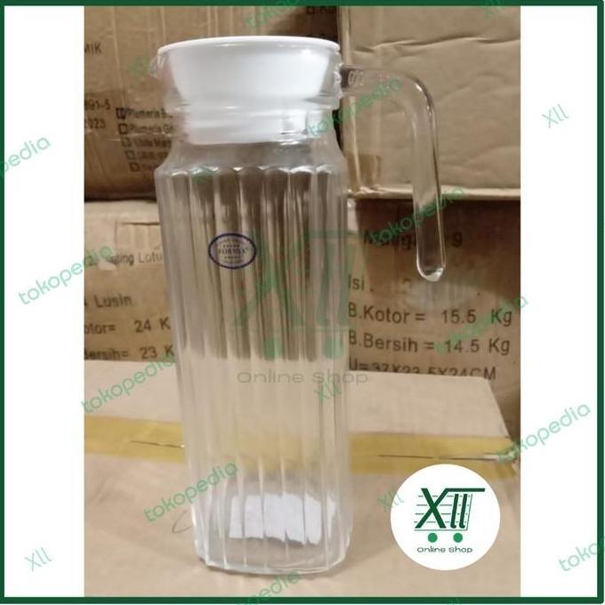 TERLARIS FORMIA QUANTO GLASS PITCHER WATER JUG 1,1 LITER