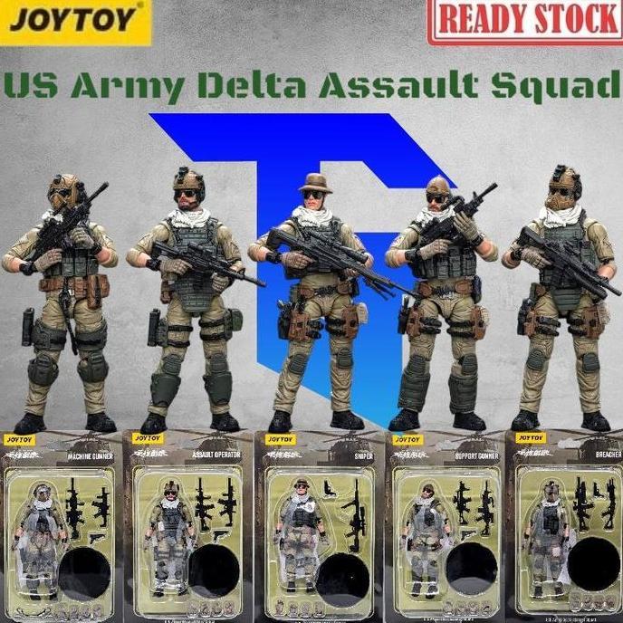 Aderizkyy77 - JOYTOY Military 1/18 US Army Delta Assault Squad - Sniper JT9527 - Assault Operator JT