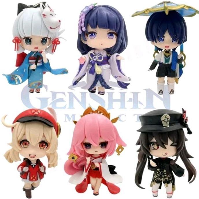 Aderizkyy77 - genshin impact figure yae miko raiden shogun klee wanderer ayaka hu tao