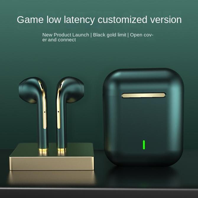 J18 TWS Headphone Bluetooth Stereo True Wireless Headphone Earbud di Ear Handsfree Earphone Telinga 