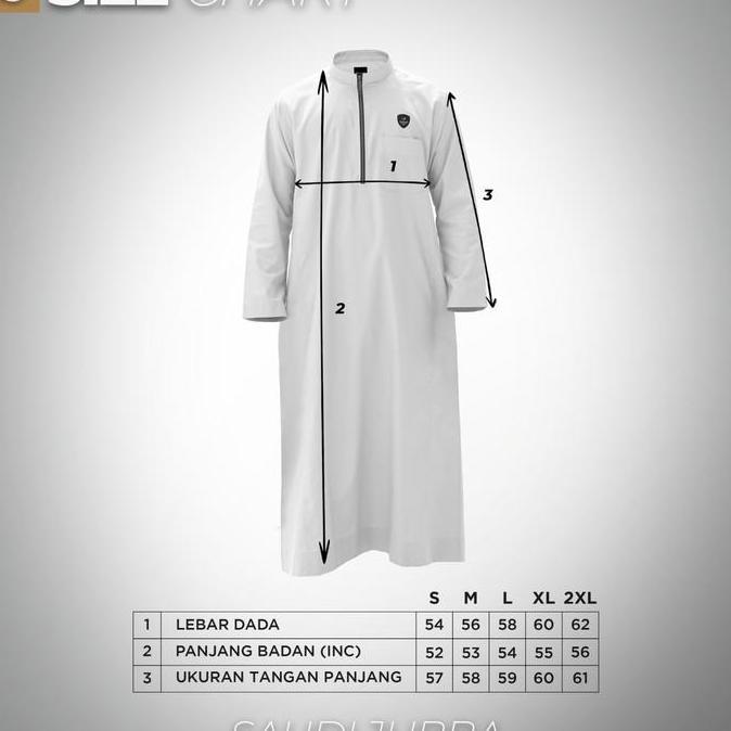 Jubah SAMASE Original | Jubah Lengan Panjang | Jubah Zipper T 028 | Size XL - XXL