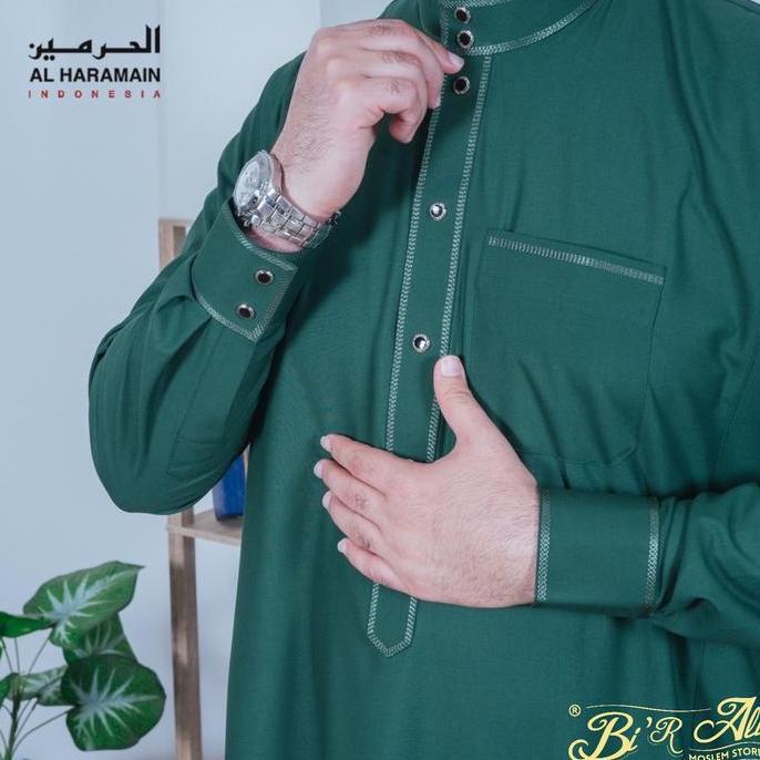 Jubah Haramain Premium Woll List Manset Dewasa