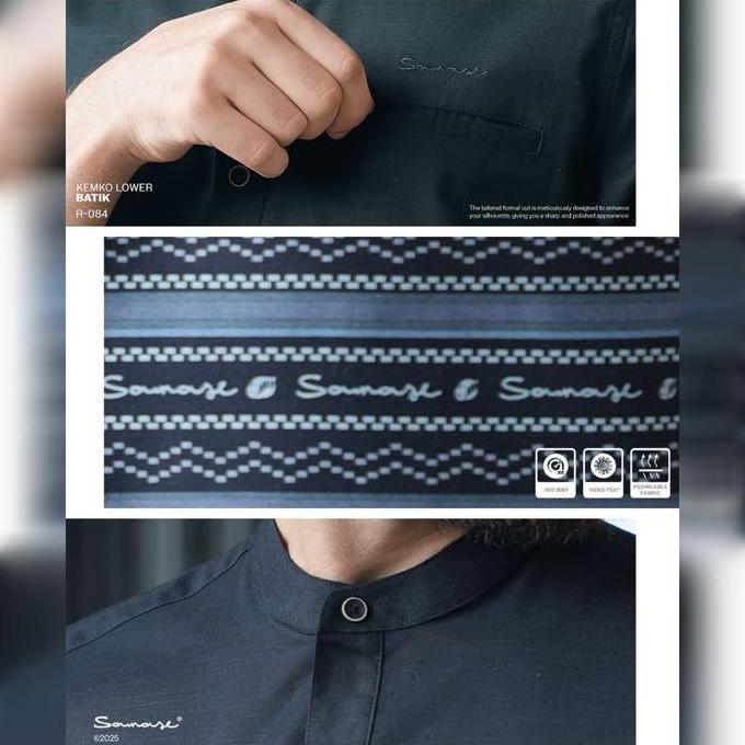 SAMASE Kemko Lower Batik SS Kemeja Koko Lengan Pendek Motif Batik R084