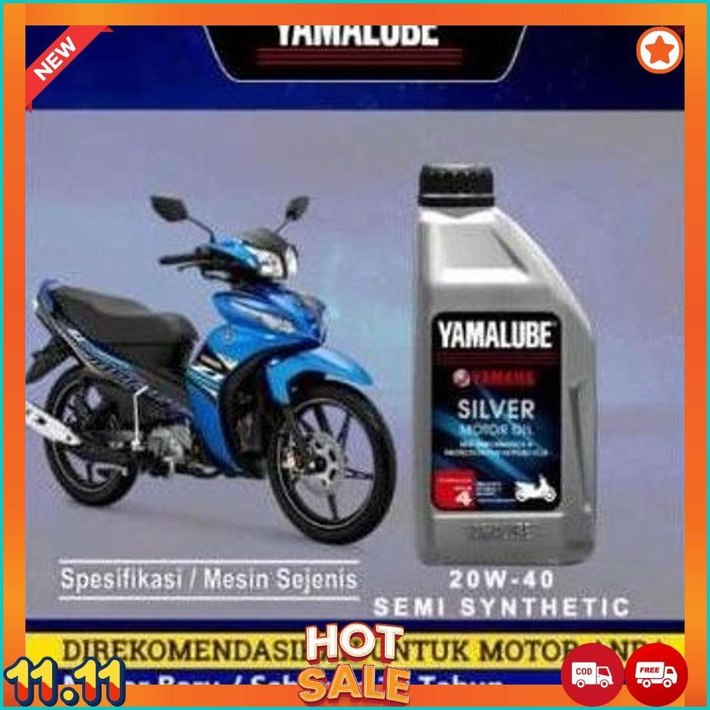 Oli Mesin Motor Bebek , Matic Yamalube Silver Ori 800Ml 0,8Liter [S1]