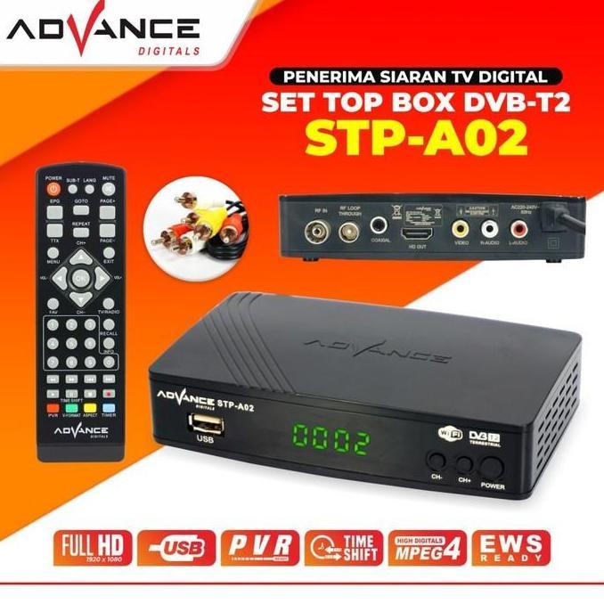 BARU Advance STB Set Top Box TV Digital Receiver Penerima Siaran Full HD STB Elektronik TV & Aksesor