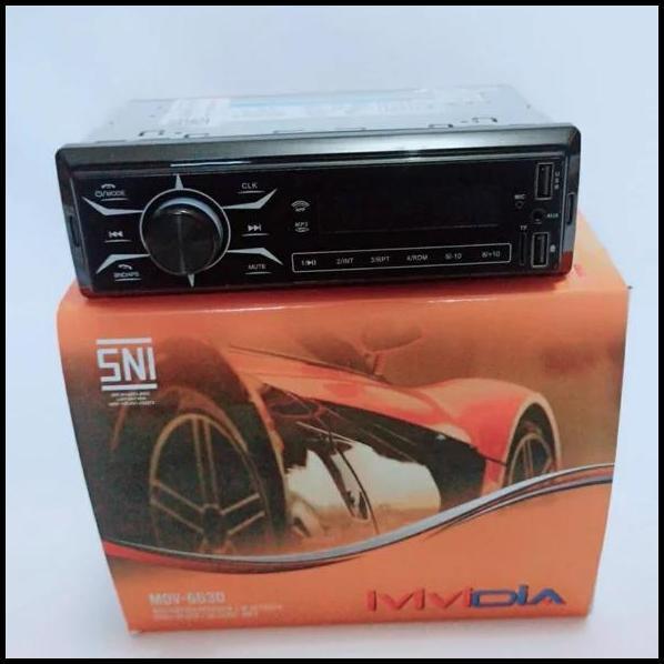 DISKON SINGLE DIN MP3 BLUETOOTH TAPE MOBIL MVIDIA MDV-6630 - DINASTI AUDIO 