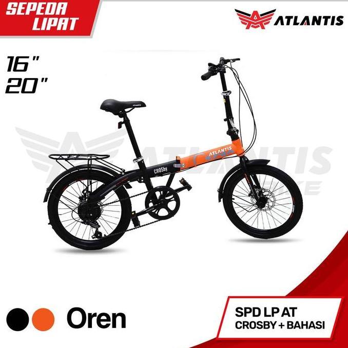 Sepeda lipat 20 inch Atlantis Crosby Cakram Outdoor