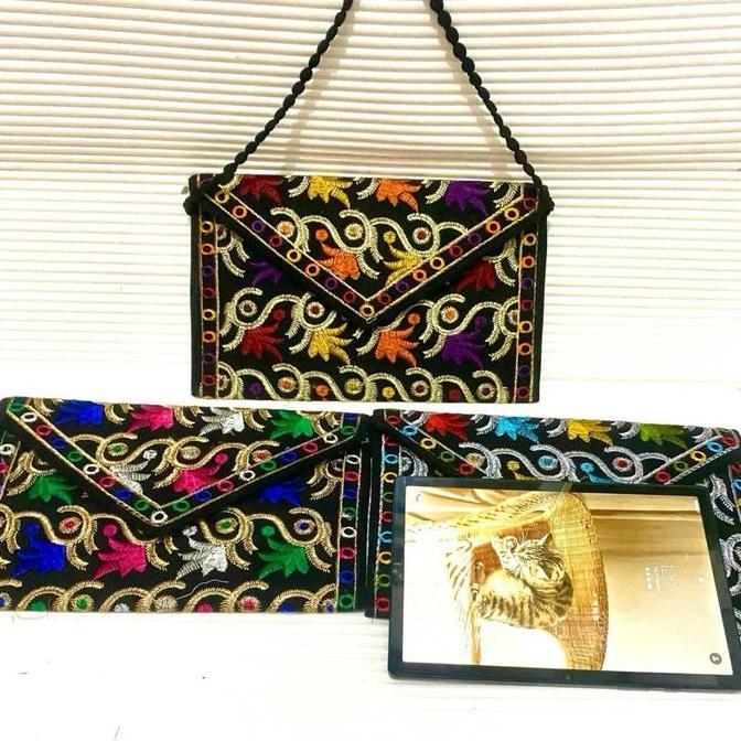 New tas/clutch asli dari Pakistan 30X21cm  clasik lucu 59900 Wanita