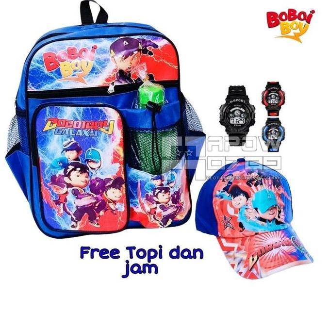 Tas ransel sekolah anak karakter Boboiboy