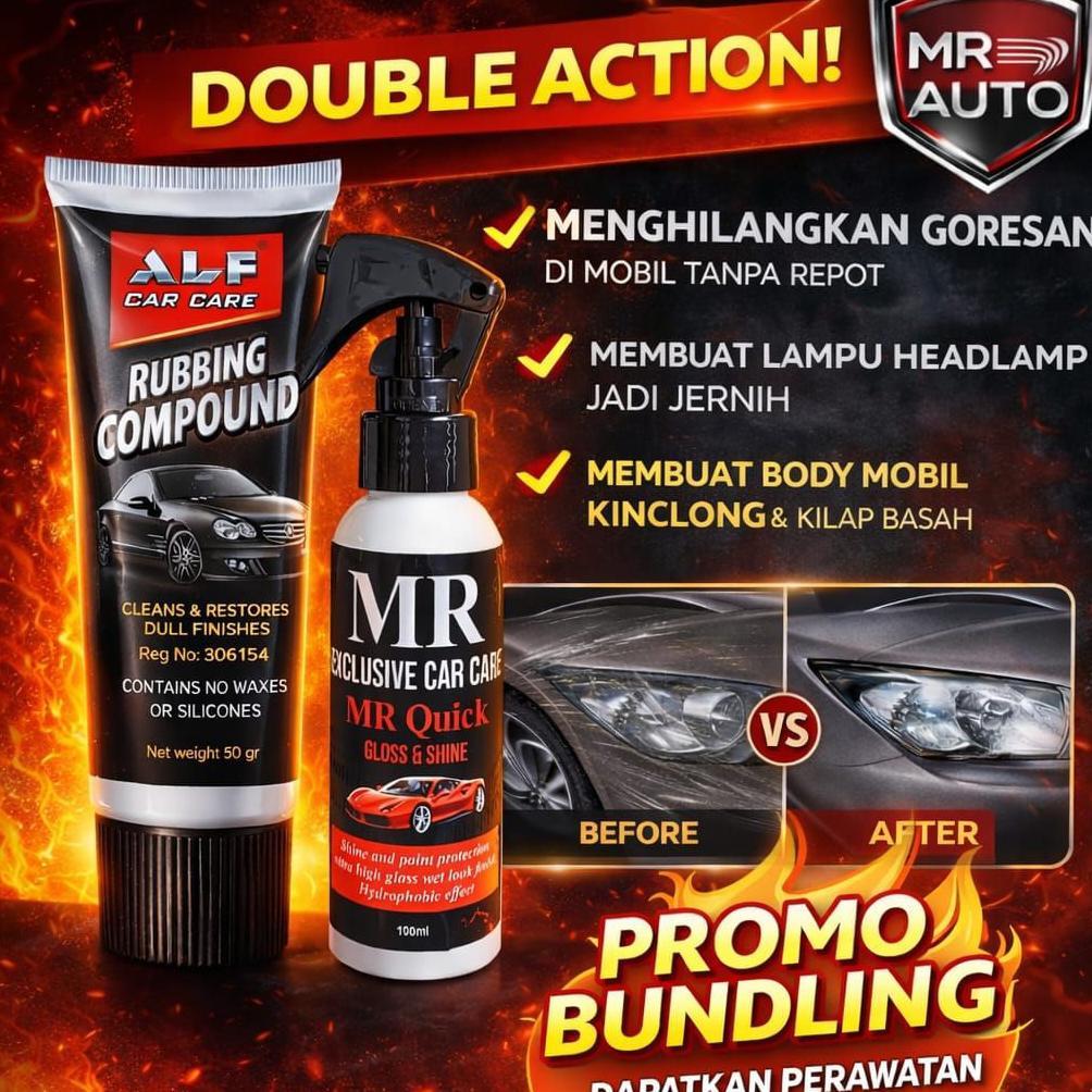 NEW kompon poles penghilang baret body motor mobil rubbing compound alfaglos [terbaik][terlaris]