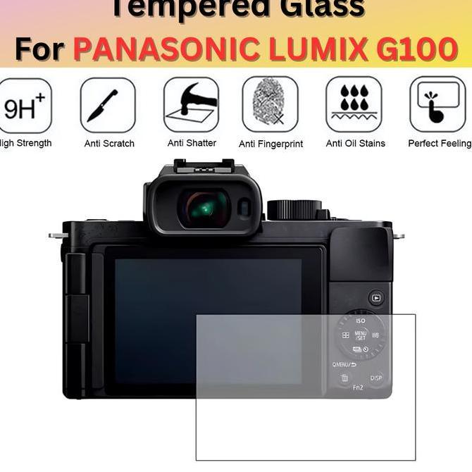 Pelindung Layar Panasonic LUMIX G100 Tempered Glass Screen Protector Camera Anti Gores LCD Kamera Lu