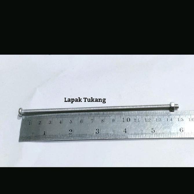 1 Set Baut Mur Jp Sus M5X150 Stainless 304 M 5X150 Promo