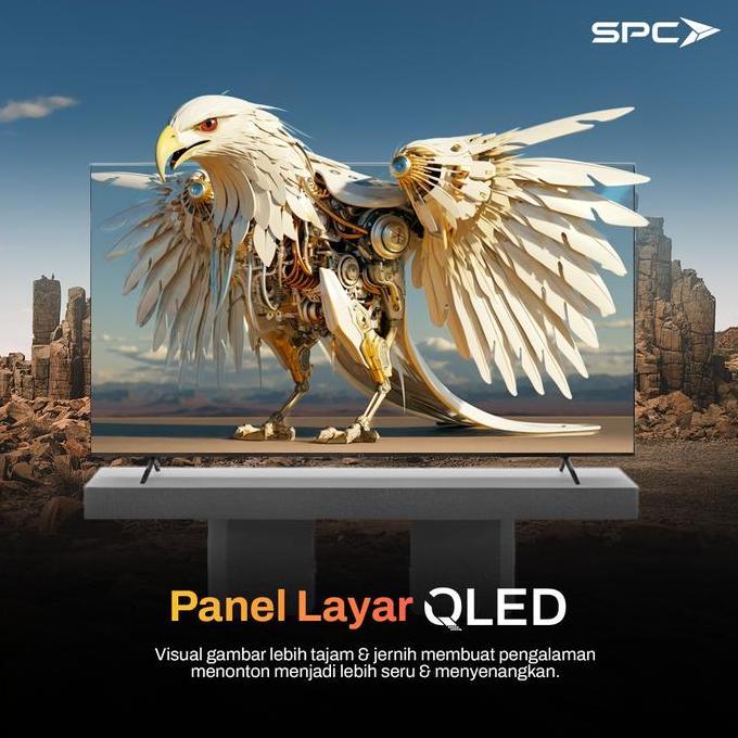 Sale Spc Google Tv 43 Inch - St43 Qled Google Tv | Dolby Audio | Google Assistant | Digital Tv | Fra
