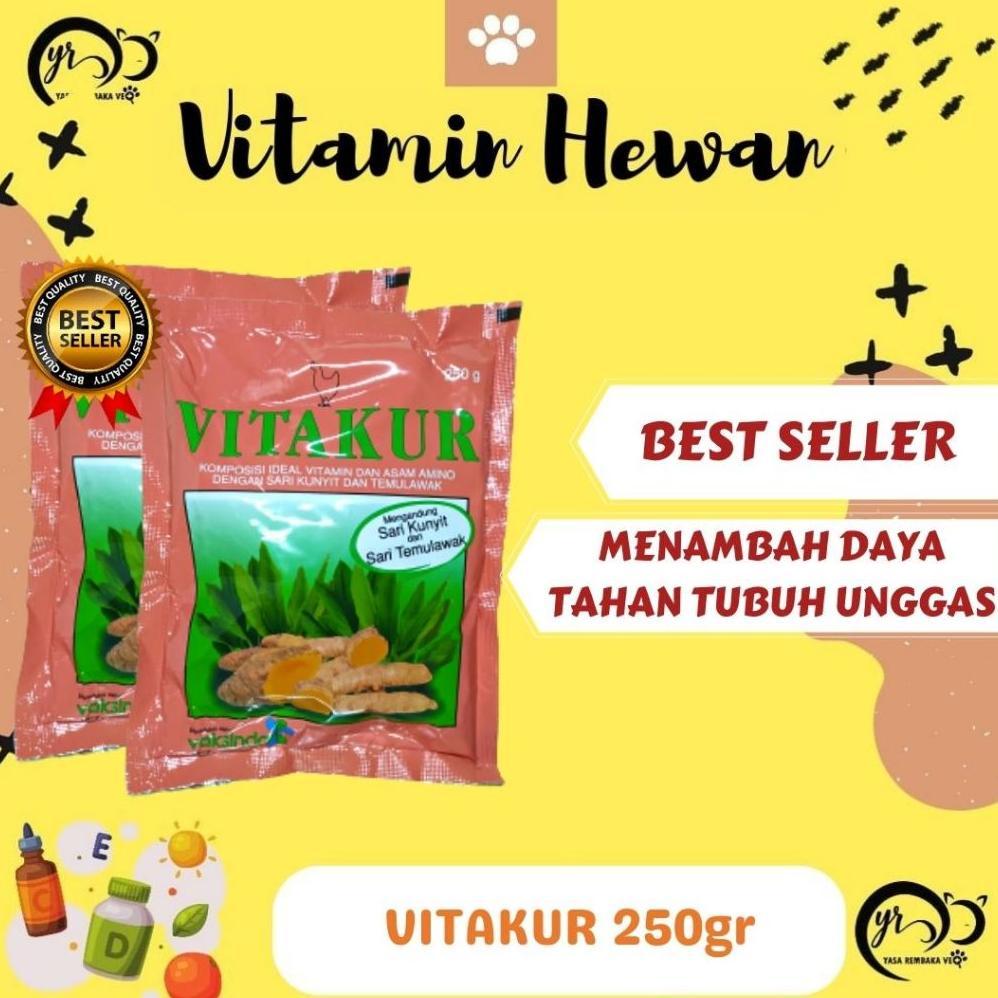 Ready Stock VITAKUR 250gr - Vitamin Herbal Hewan Ternak