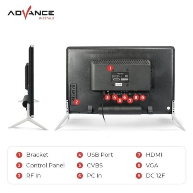 Grosir Advance Tv Led 24 Inch Adv 2401T Full Hd Tv