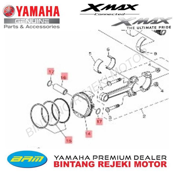 PISTON KIT YAMAHA XMAX 250, XMAX NEW CONNECTED