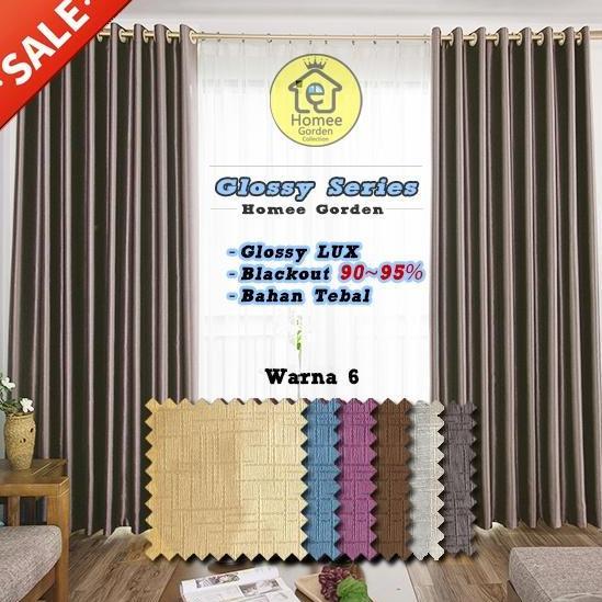 gorden polos/gordyn polos/gorden blackout/gorden blackout mewah/baru/glossy