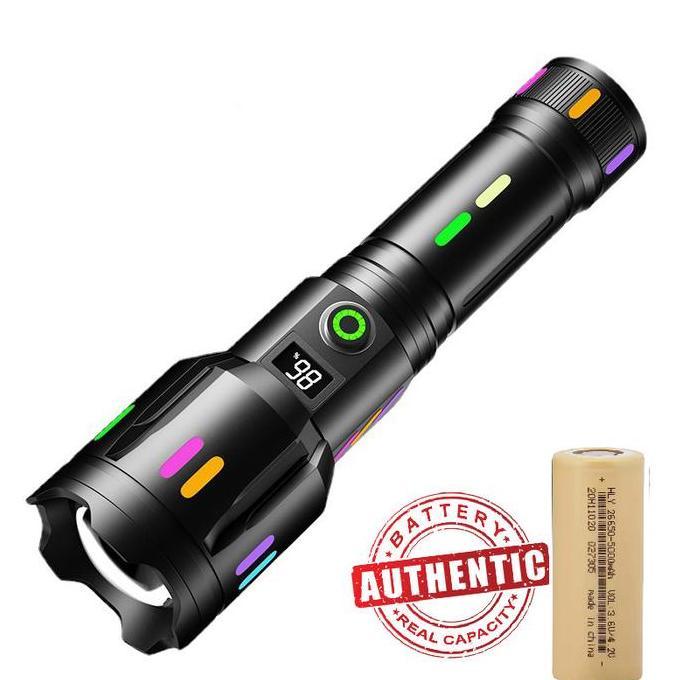 Senter Led Super Terang Coba F351 M80 Zoom